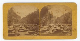 c1900&#39;s Real Photo Stereoview Beautiful Image of River Cutting Through Mountains - £12.35 GBP