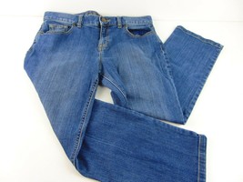 Lands End Blue Cotton Blend Denim Capri Jeans Size 6 - £19.77 GBP