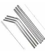 Prisha India Craft Eco-friendly Stainless Steel Drinking Straws (3 Pcs B... - £27.69 GBP