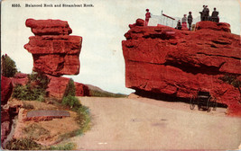 Balanced Rock and Stemboat Garden of the Gods Denver CO Vintage Postcard (D8) - £5.41 GBP