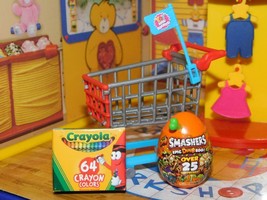 Toy Mini Brand Shopping Cart Smashers Dino Egg fits Fisher Price Loving Family - £7.00 GBP