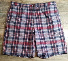 Chaps Mens 36 Waist Red White Blue Relaxed Classics Short Summer Casual ... - $14.74