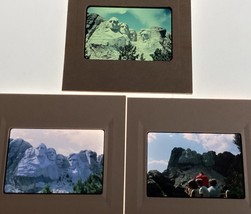 Mount Rushmore Keystone SD South Dakota 1968 Vintage 3 Color Photo Slides - £13.30 GBP