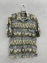 Campia Moda Mens Shirt Size Large Hawaiin Short Sleeve Button Up Vintage - £10.80 GBP