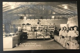 RPPC EKC Black &amp; White Postcard - Kuebler&#39;s Camp Lake Wohlford, Calif. - £2.79 GBP