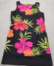 AGB Tank Dress Women&#39;s 16 Multi Floral Polyester Sleeveless Round Neck B... - $27.62