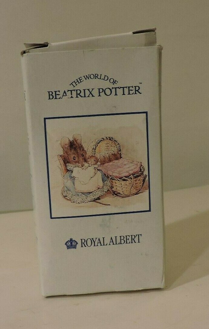 1988 Royal Albert Beatrix Potter Mrs Rabbit and Bunnies  Figurine - $24.70
