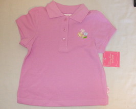 Girls NWT Mary Jane by Buster Brown Pink Short Sleeve Top Size 4 - £7.04 GBP