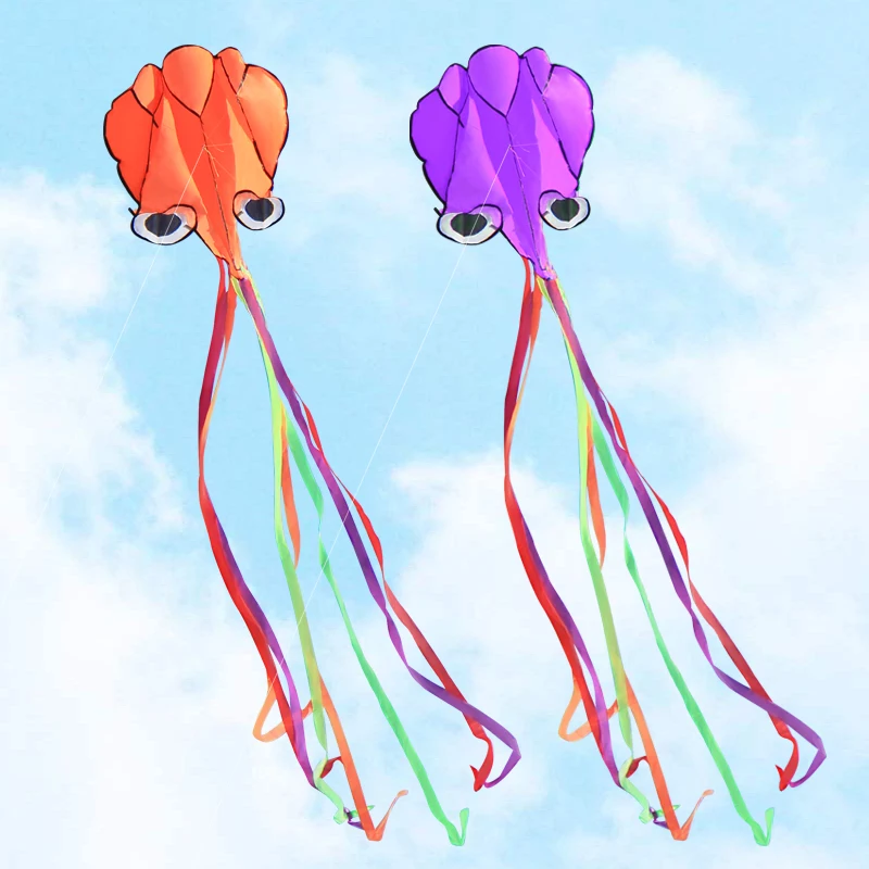 YongJian kite 3D Octopus Kite with Long Colorful Tail for Adults with Long Tail - £10.78 GBP+