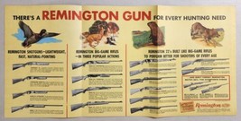 1960 Print Ad 3-Page Remington Guns & "Dogs That Point" Illustrated by Bob Kuhn - $35.98