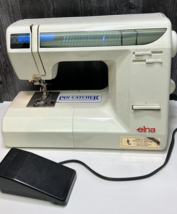 ELNA ENVISION 3005 SEWING MACHINE w Case and Foot Pedal Works! - $217.80