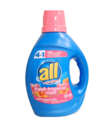 NEW All Laundry Detergent Fresh Tropical Mist 100 Oz 66 Loads With Stain... - $31.00