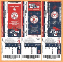 2013 Boston Red Sox Post Season Tickets Alds Alcs Wild Card ! - £8.65 GBP