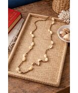 Vintage Cowrie Shell Beaded Necklace Beach Boho Coastal Jewelry Natural Shell St - $23.40