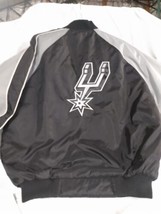 Vintage NBA G-III Spurs Jacket Carl Banks Adult Large Puffer Varsity Nev... - £79.00 GBP