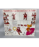 Vintage Coca Cola Seasons Greetings Christmas Decorations Tags Uncut Sheet - $16.41 CAD