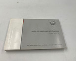 2015 Nissan NV200 Compact Cargo Owners Manual OEM G02B54052 - $35.99