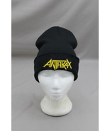 Band Toque/ Beanie - Anthrax Yellow Word Logo - Adult Stretch Fit - $1,005.30 MXN