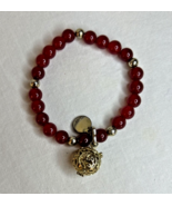 Lisa Hoffman Beauty Fine Fragrance Jewelry  Bracelet Red Beads, Pre-Owned - $29.99