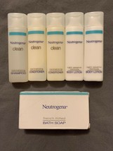 NEW Neutrogena Clean Normalizing Shampoo, Conditioner Lotion Soap Travel Size - £13.00 GBP