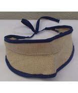 Build A Bear Sized Burlap Visor with Navy Trim - $8.09 CAD
