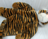 Tiger Pillow Plush flat stuffed lying down vinyl eyelids felt underside - $98.99