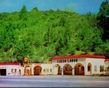 Vtg Chrome Postcard Laytonville California CA Czech Lodge Hotel Shell Ga... - $17.03