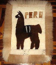 Motive Alpaca fur rug,carpet of 35.4 x 23.6 Inches - £82.14 GBP