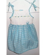 Toddler Girls NWOT Little Bitty Blue White Sun Dress Size 2T - £4.83 GBP