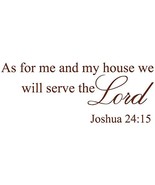 Picniva Brown 56&quot; x 22&quot; As for Me and My House, We Will Serve The Lord V... - $26.82 CAD