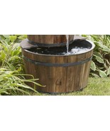 Stoneberry-One-Tier Wooden Barrel 23 X 23 Great For Plants and Yard Display - $51.73 CAD