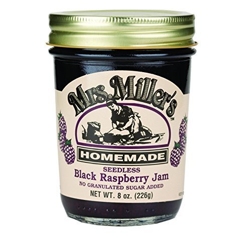 Mrs. Miller's Sugarless Jam Variety Pack: Seedless Black Raspberry, Strawberry,  - $31.67