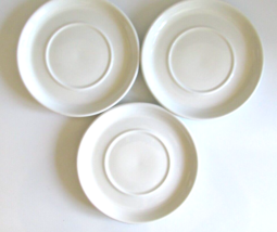 3  Midwinter Wedgwood Group Stonehenge White Saucers/Plates Rect. Maker&#39;s Mark - £9.37 GBP