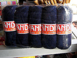 1.1 pounds dark blue alpaca wool,knitting wool  - £41.41 GBP