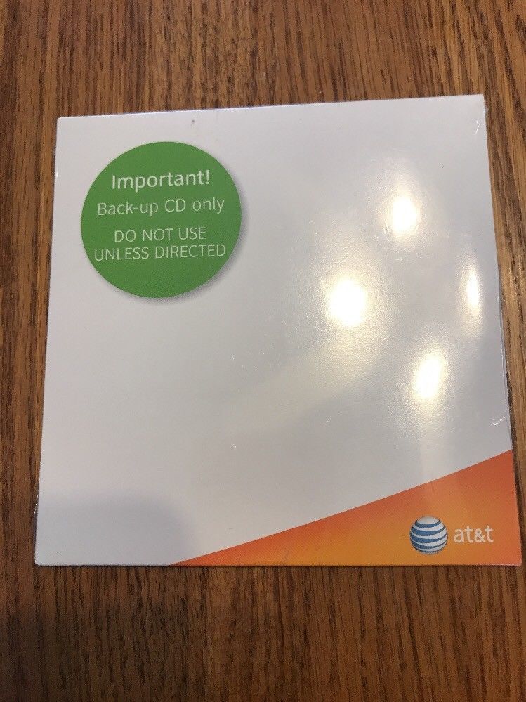 Primary image for Important Back Up CD ONLY AT&T Ships N 24h