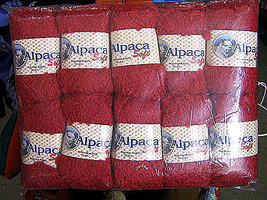 1.1 pound pure red Babyalpaca wool,knitting wool - £43.80 GBP