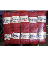 1.1 pound pure red Babyalpaca wool,knitting wool - $55.00