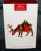 2022 Hallmark Christmas Ornament - Father Christmas’s Reindeer Limited E... - £37.48 GBP