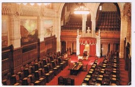 Ontario Postcard Ottawa Parliament Speakers Chair Governor General Throne Senate - £1.74 GBP