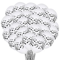30 Pcs Music Notes Balloons Music Party Decoration Balloons 12 Inches La... - £14.87 GBP