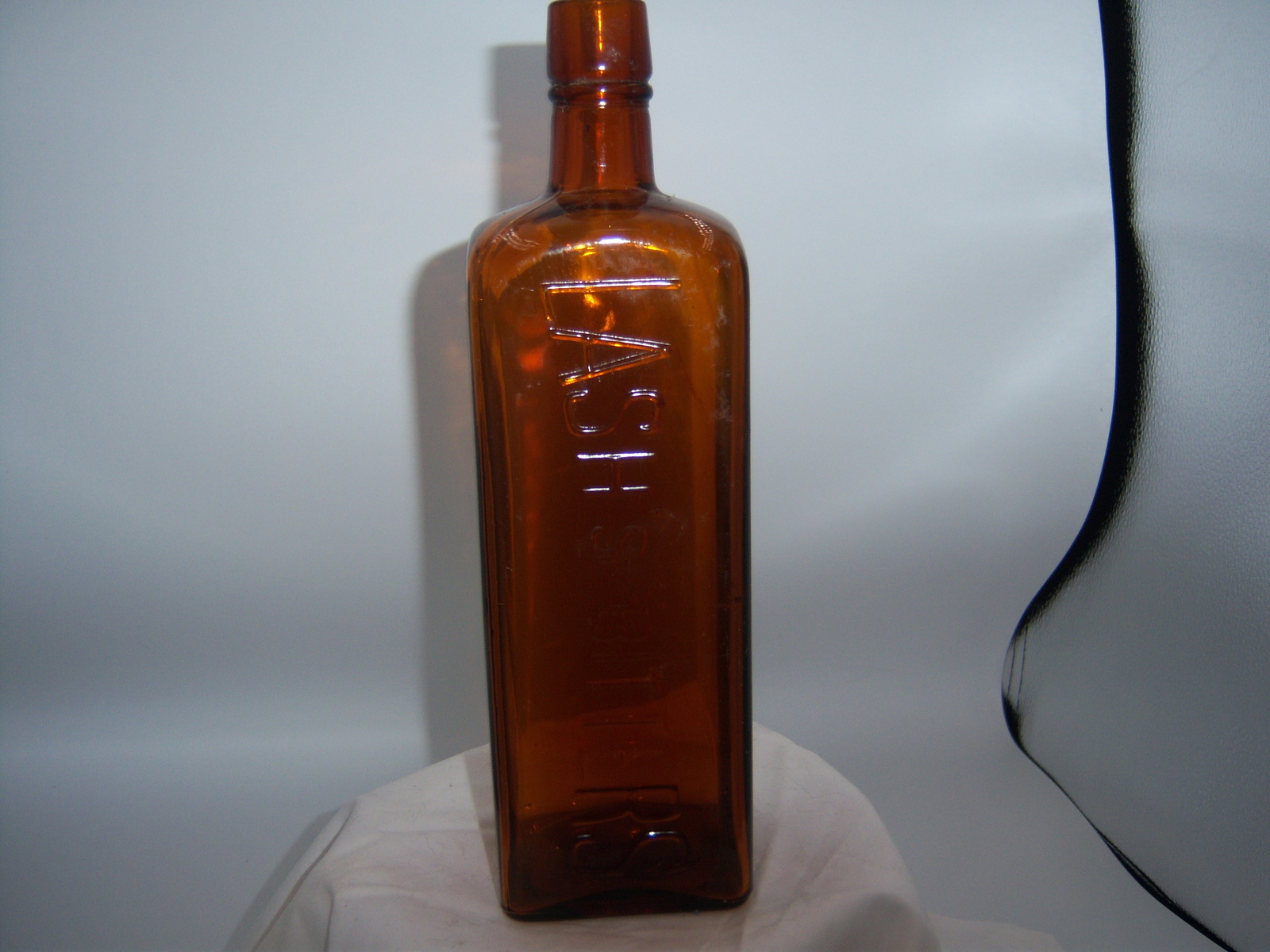 PA2 - 1910&#39;s Lash&#39;s Bitters  NY 9 1/4&quot; Amber Medicine Bottle - $25.00
