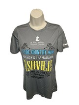 2014 St Jude Country Music Nashville Marathon &amp; Half Womens Medium Gray Jersey - £14.20 GBP