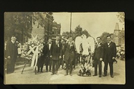 Vintage Fraternal Masonic MASONS 32nd Degree Funeral Real Photo Postcard - £13.28 GBP