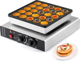 LANUEVA Mini Dutch Pancake Maker with Recipe, 25pcs 1.8&quot; Electric Black  - $254.05