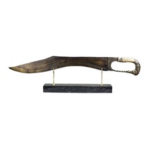 Macedonian Kopis Sword Blade Ancient Greek Real Bronze Metal Art Sculpture  - £146.48 GBP