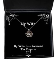 Fun Wife Crown Pendant Necklace, My Wife is an Awesome Tax Preparer, Ina... - £39.12 GBP