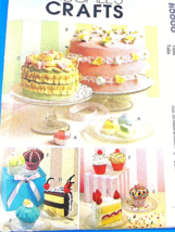 McCALL&#39;S 5868 Cake Cupcake Sachet PinCushion Magnet PATTERN UNCUT Factor... - £6.24 GBP
