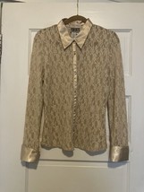 Forenza Blouse Beige Size 8 - £8.79 GBP