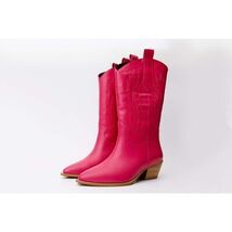 The Togg Pink Leather Cowboy Women Boot Final Sale! image 2