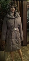 Cole Haan Belted Oversize Collar Down Coat Sz Small New $395.00. - £138.23 GBP